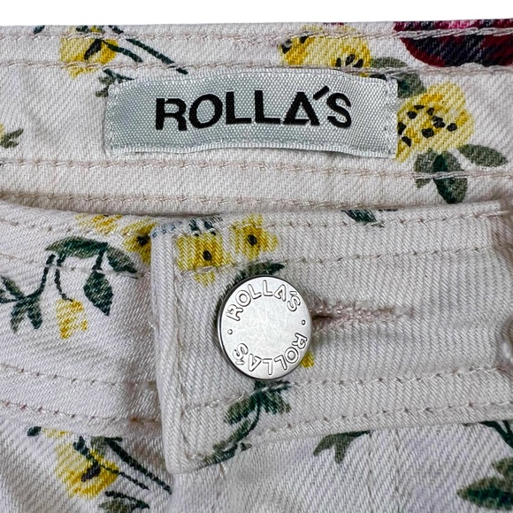 ROLLA’S High Rise Wide Leg Floral Print Jeans - Picture 15 of 16